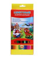 Карандаши цветные,24 цвета "Забота о друге", в коробке