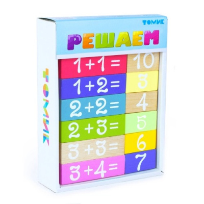 Логический игровой Набор "Учимся играя" "Решаем" 36 деталей, Томик  1-86