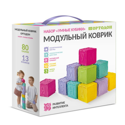 «Умные кубики» ОРТОДОН набор (80 мини-пазлов, размер 6,5 см)